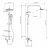 Душевая система WasserKRAFT A27701 черный матовый