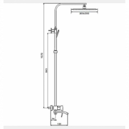 Душевая система Gappo G2407 хром