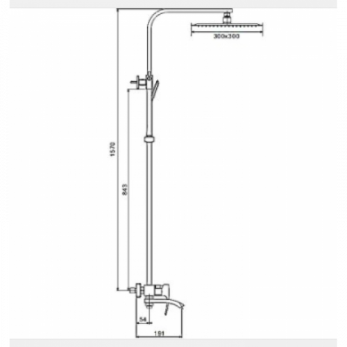 Душевая система Gappo G2407 хром