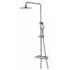 Душевая система Lemark Bronx LM3770GM с термостатом графит