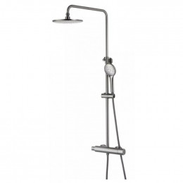 Душевая система Lemark Bronx LM3770GM с термостатом графит