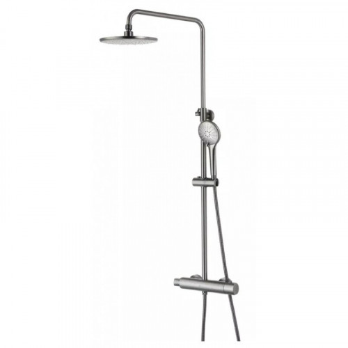 Душевая система Lemark Bronx LM3770GM с термостатом графит