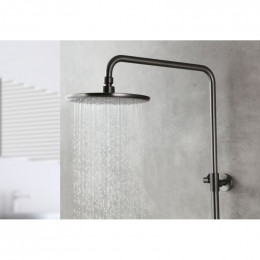 Душевая система Lemark Bronx LM3770GM с термостатом графит