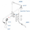 Душевой комплект WasserKRAFT A178644 Thermo с термостатом Хром