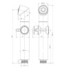 Гигиеническая лейка Lemark LM8075BL черный