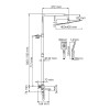 Душевая система WasserKRAFT A199.119.126.087.CH Thermo хром