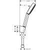 Душевой набор с держателем Hansgrohe Pulsify Select 24301700 1 режима струи, белый матовый