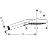 Ручной душ Hansgrohe Raindance Select S 26530340 черный матовый хром