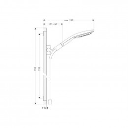 Душевой гарнитур Hansgrohe Raindance Select S 150/Raindance Unica'S 0,90 м 26626400