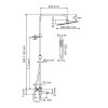Душевая система WasserKRAFT A299.162.218.BM Thermo черный