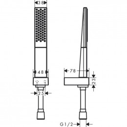 Душевой набор Hansgrohe Rainfinity 26856700 100 1jet матовый белый