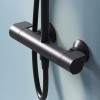 Душевая система Am.Pm X-Joy F0785A422 с термостатом черный матовый