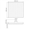 WasserKRAFT A140 Верхняя душевая насадка 9062618