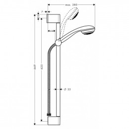 Душевой гарнитур Hansgrohe Crometta 85 27767000 Multi Unica Crometta хром