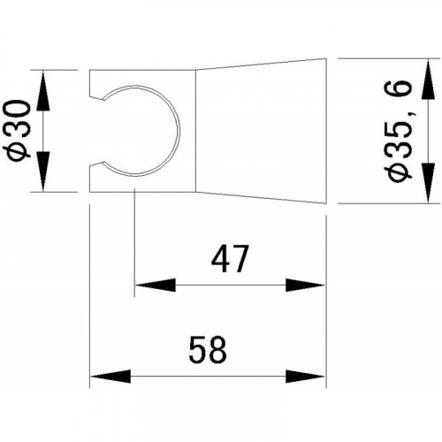 Держатель ручного душа Aquanet Round AF210-93R-S 245421 сатин