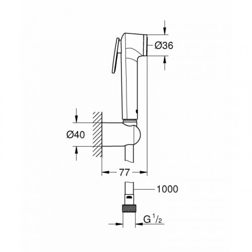 Гигиенический душ Grohe Tempesta-F  26352000