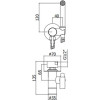 Душ гигиенический Paffoni Tweet Round ZDUP110HGSP золото медовое брашированное