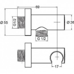 Душевой комплект Kludi Bozz 386300576