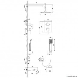 Душевой комплект Lemark Unit LM4522C