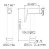 Комплект для биде WasserKraft A7651.280.238.216 золото