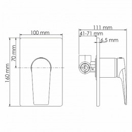 Комплект для душа WasserKRAFT А66181 черный