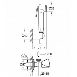 Гигиенический душ Grohe Tempesta-F 27514001