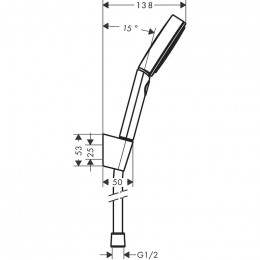 Душевой гарнитур Hansgrohe Pulsify Select 24301670 черный матовый