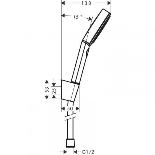 Душевой гарнитур Hansgrohe Pulsify Select 24301670 черный матовый