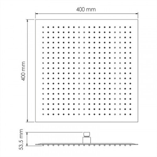 WasserKRAFT A119 Верхняя душевая насадка  9062537
