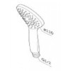 Душевая лейка Am.Pm Gem F0290022 черный матовый
