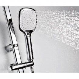 Душевая система WasserKRAFT A042, верхний душ 300*200 мм, хром