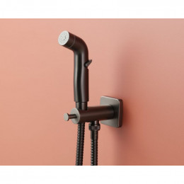 Гигиенический душ со смесителем Lemark Bronx LM3719GM графит
