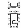 Держатель душа Hansgrohe Porter E 28387670, черный матовый