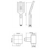 Душевая система WasserKRAFT A172071 черный