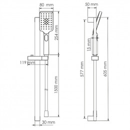 Душевая система WasserKRAFT A145 9062799