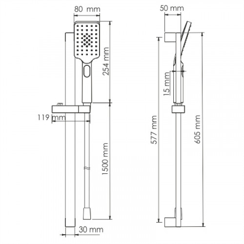 Душевая система WasserKRAFT A145 9062799