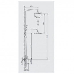 Душевая система Frap F2428 хром