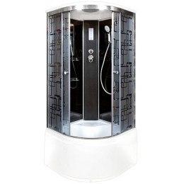 DTO Душевая кабина BМ4510 BLACK с электрикой