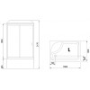 Royal Bath Душевая кабина RB 8100BP2-T-CH левая