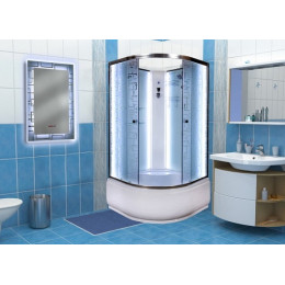 DTO Душевая кабина ЕМ4510 N (без крыши) LED