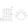 Niagara Душевая кабина 90x90 NG-7715GBK