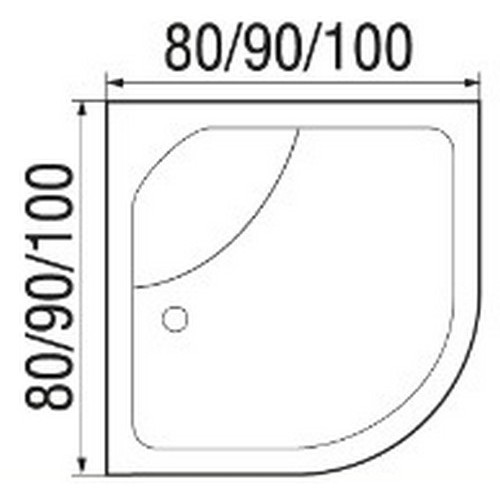 River Душевая кабина Nara 100/26 MT Б/К
