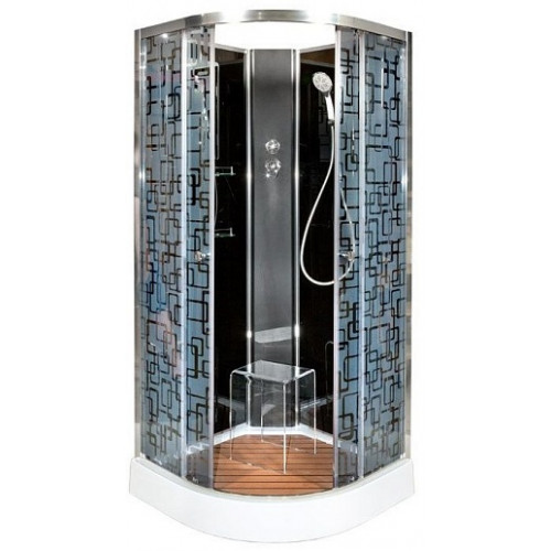 DTO Душевая кабина BМ1590 N (без крыши) BLACK