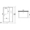 Niagara Душевая кабина Standart ST100/80/15Q/BK