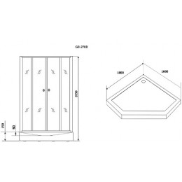 Grossman Душевая кабина 100x100 GR-270D