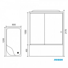 Royal Bath Душевая кабина RB 8120BP2-T-L