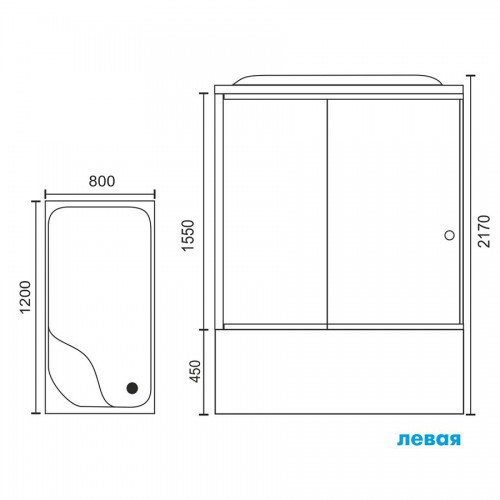 Royal Bath Душевая кабина RB 8120BP2-T-L