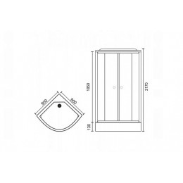 Royal Bath Душевая кабина RB 100HK6-WT