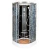 DTO Душевая кабина BМ1590 BLACK с электрикой