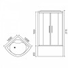 Royal Bath Душевая кабина RB 100BK3-WC